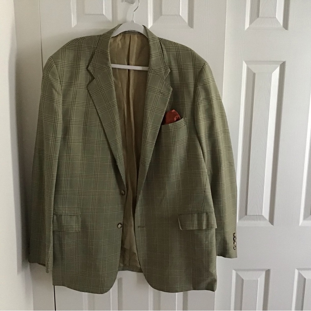 Plaid blazer xl long